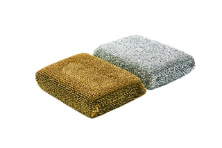 Kitchen sponge in polyester netting, 115x78