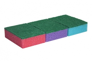 Kitchen sponge 96х64 mm, general-purpose, flat pack