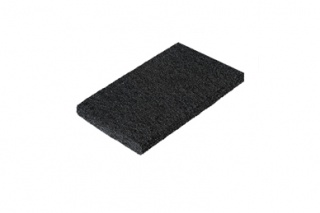 Black hand pad, 90x155 mm