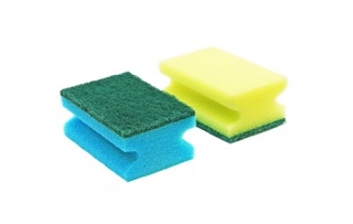 Kitchen sponge with a nail grip 85х64 mm, general purpose
