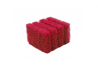 Red hand pad, 64x96 mm