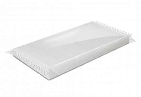 White hand pad, 120x250 mm, 1pce, finishing works