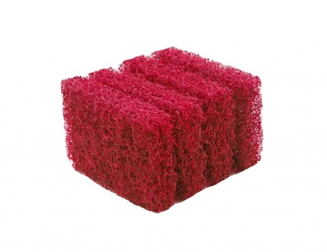 Red hand pad, 64x96 mm