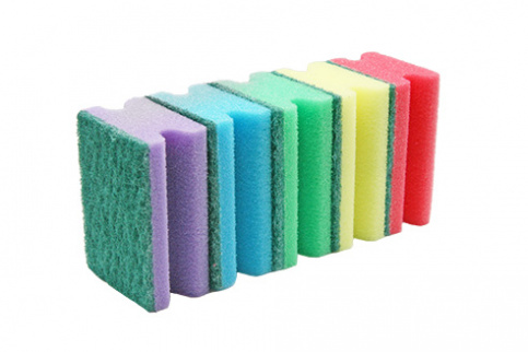Kitchen sponge with a nail grip, 150х70 mm