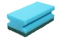 Scouring sponge 130x70 mm TERSO blue, nail grip, heavy-duty